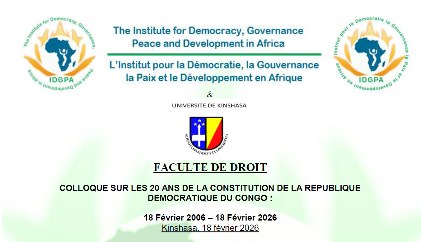 20ème Anniversaire de la Constitution du 18 février 2006: IDGPA et la ...