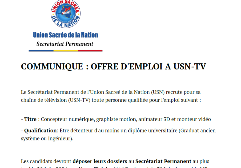 communique_offre_emploi_usn_tv_10_juin_2026