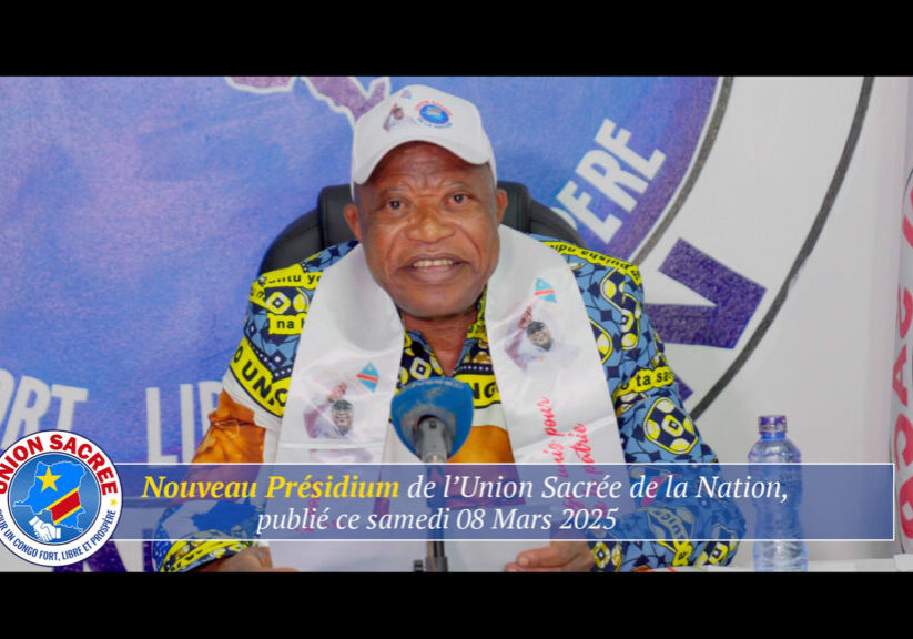 secretaire_permanent_andre_mbata_mangu_novelle_présidium_de_l'union_sacrée_de_la_nation_08_mars_2025