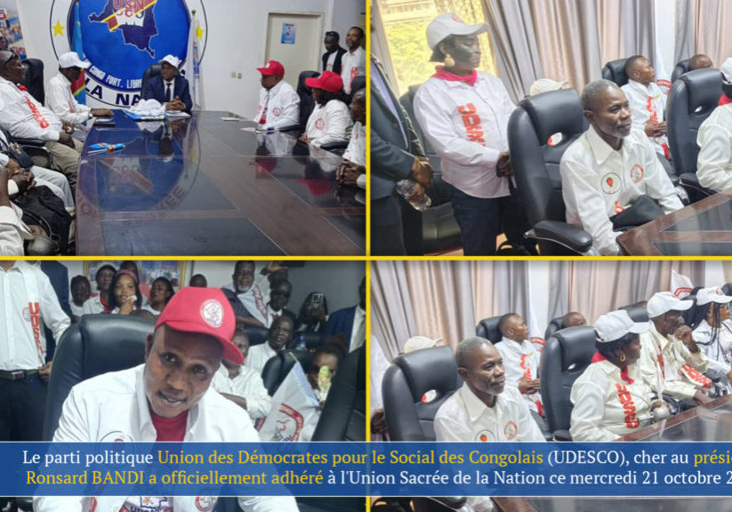 union_des_démocrates_pour_le_social_des_congolais_udesco_ronsard_bandi_adhesion_21_octobre_2026