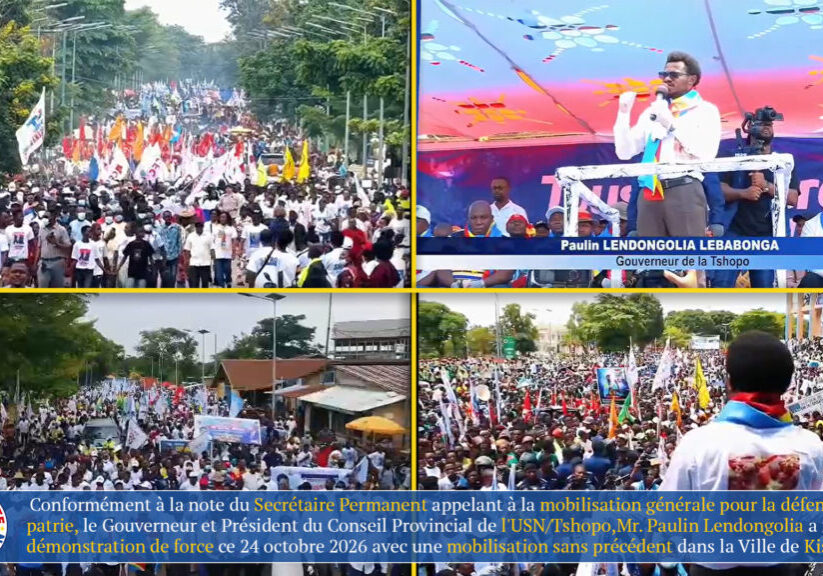 union_sacrée_tshopo_kisangani_paulin_lendongolia_démonstration_mobilisation_24_octobre_2026