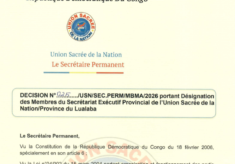 usn_decision_n°025_n°026_lualaba_7_juillet_2026