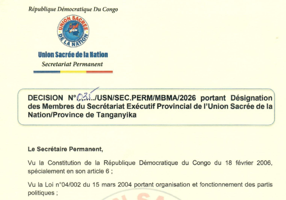 usn_decision_n°035_n°036_province_tanganyika_13_septembre_2026